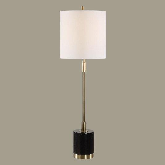 Buffet Lamp- Black & Brass