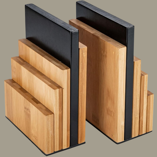 Bookends, Bamboo & Black