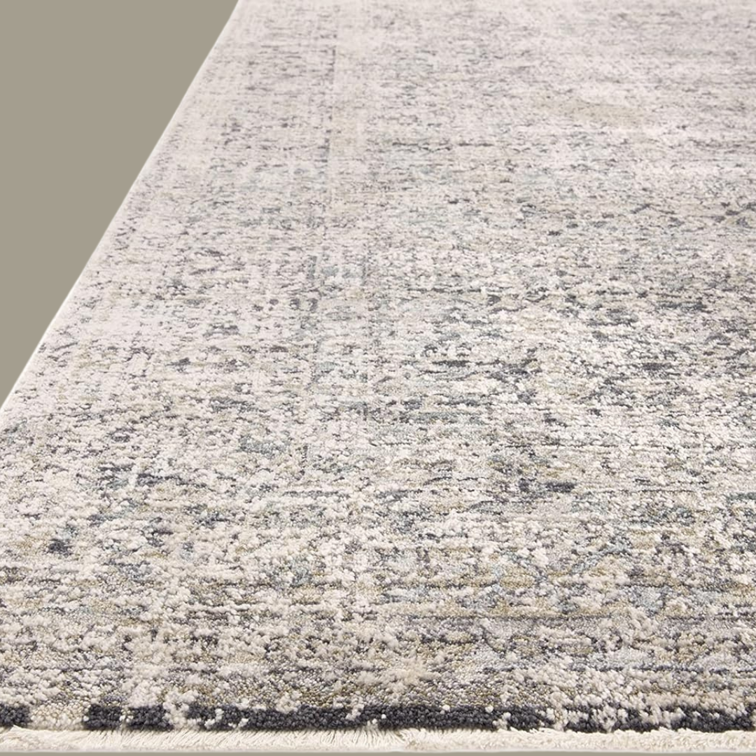 Amber Lewis x Loloi Alie Collection Stone/Mist Area Rug