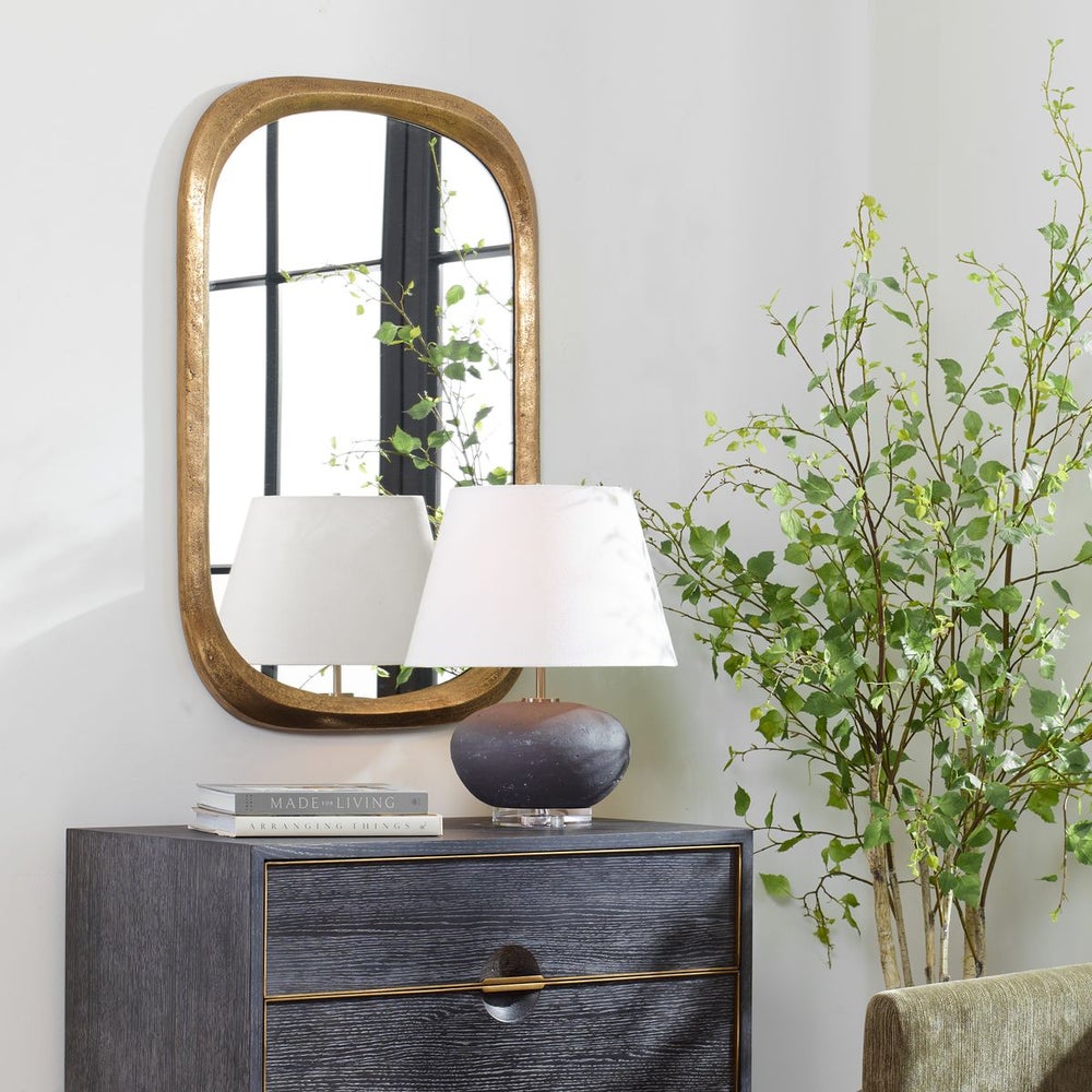 Malone Mirror- Brass