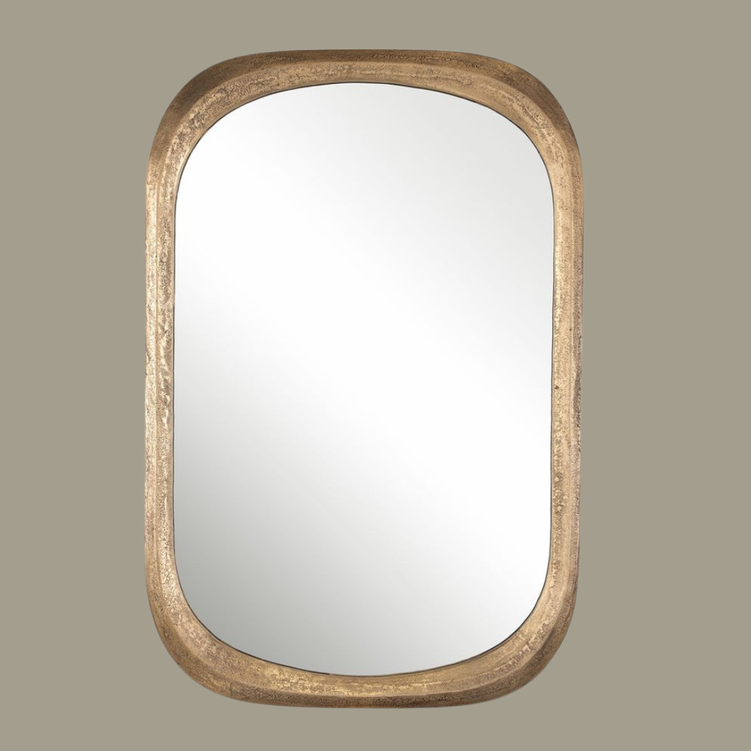 Malone Mirror- Brass