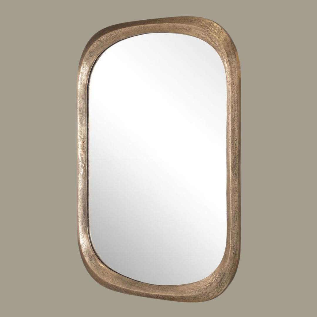 Malone Mirror- Brass